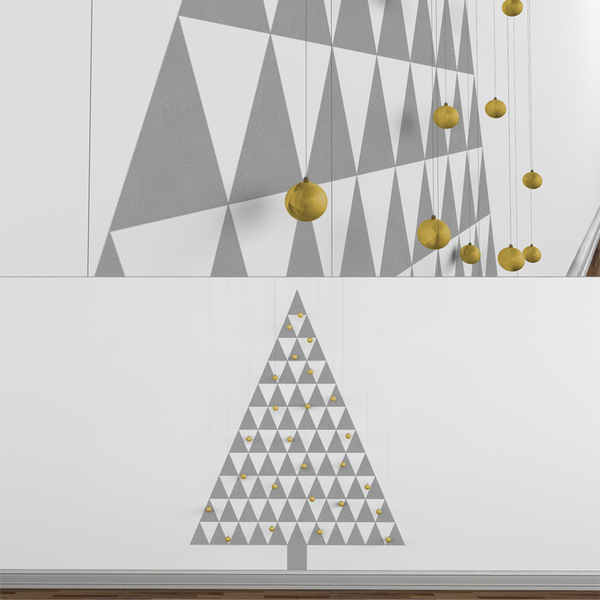 Modern Christmas Tree Decals