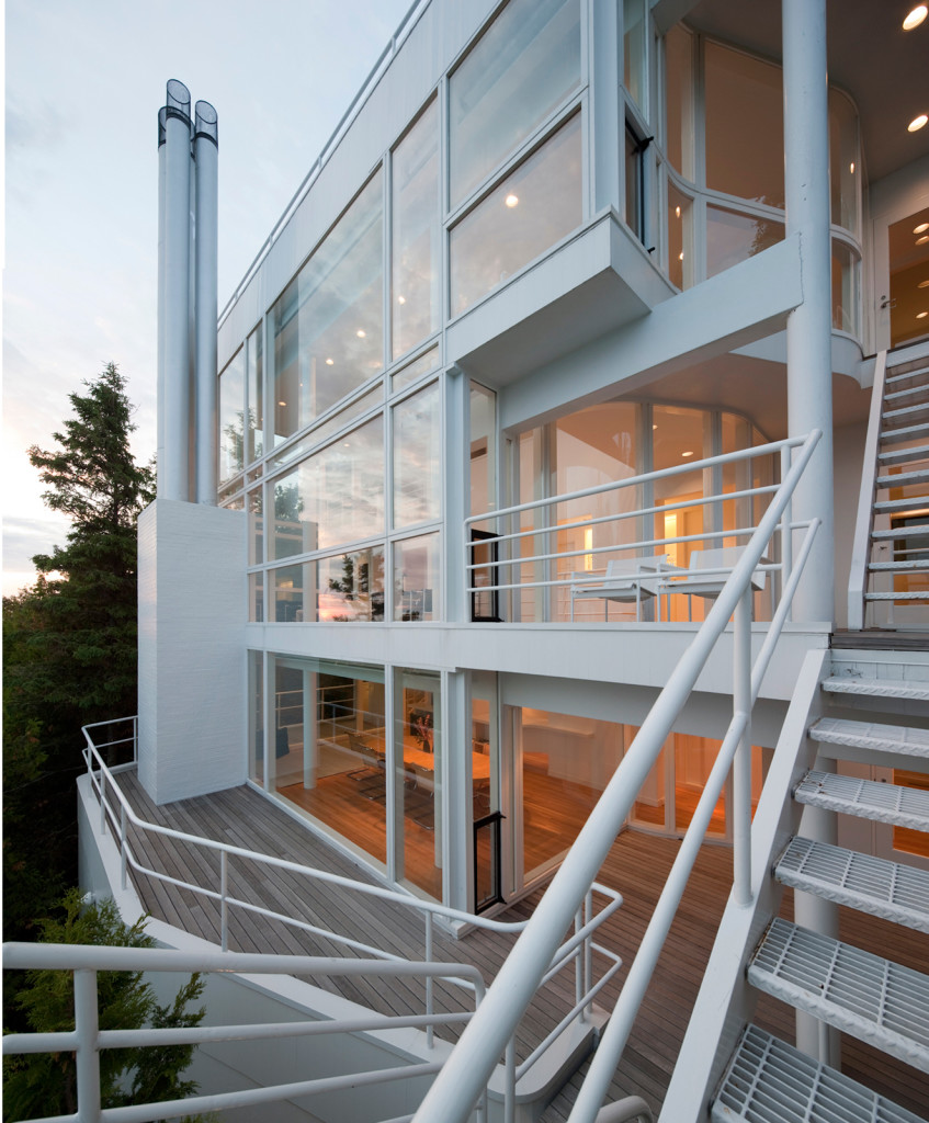 The Douglas House by Richard Meier on Lake Michigan – ilovemodern.com